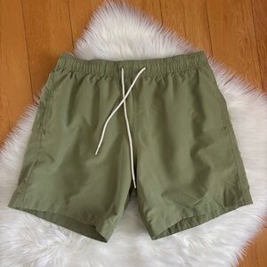 H&M Olive Green Board Shorts